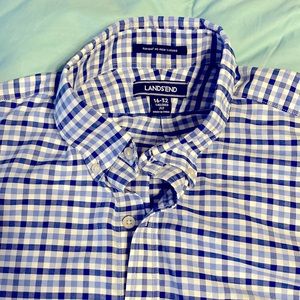 16-32 Tailored Fit Lands End No Iron Oxford Dress Shirt -  30% off bundles!